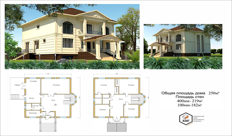 Дизайн проект дома Алматы